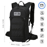 Tactical Backpack Large Capacity Molle Bag Cycling Backpack Outdoor Running Bag Bicycle Bag Sports Vest for Hiking Daypack Bag
