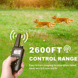 800m Dog Training collar Electric Shock vibration sound with LED Rechargeable Adjustable Levels For dogs Training dog supplies