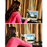 3.5MM Desktop Microphone with Tripod Anti-Interference Computer Microphone Recording Microphone for Recording / Karaoke Si