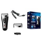 Professional electric shaver men cleaning shaver wrie wireless USB rechargeable shaving machine beard stylists finishing tool