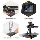Upgraded 3D Printer KP3S Impressora 3d High Precision Touch Screen 3D Printer Resume Power Failure Printing With TMC2225 Driver
