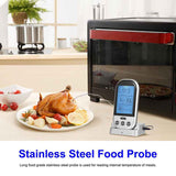 Wireless Remote Digital Cooking Food Meat Thermometer Instant Read with Oven Probe for Oven and Dual Probes for Kitchen Smoker G