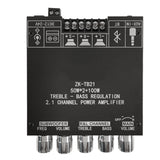 2X50W+100W Bluetooth 5.0 TPA3116D2 Power Subwoofer Amplifier Board 2.1 Channel Class TPA3116 Audio Stereo Equalizer Amp