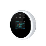 Tuya Wifi Gas Leak Sensor Led Display Screen Combustible Smart Home Security Natural LPG Gas Leakage Alarm Temperature Detector