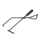 Iron Charcoal Tongs Outdoor Camping Bonfire BBQ Firewood Clip Tool Stovse Fire Charcoal Tongs Wood Handle Firewood Clamp 2023