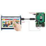 7 Inch TN Screen Monitor 800X480 Capacitive Display HDMI-Compatible VGA Interface Display For Raspberry Pi