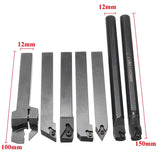 12Mm 21Pcs/Set Shank Lathe Turning Tool Holder Boring Bar +Insert+Wrench S12M-Sclcr06/Ser1212H16/Scl1212H06