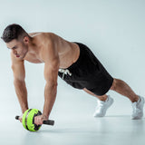 AB Wheel Roller Kit Abdominal Wheel Set with Push-Up Bar Jump Rope Hand Gripper Spring   Exerciser and Knee Pad Home Gym