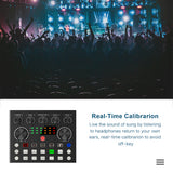 Live Sound Card Broadcast Streaming Gift Music Recording Gaming Real Time Calibrarion Multiple Effects Voice Changer Mixer Board
