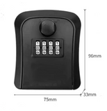 Wall-mounted key safe weatherproof No. 4 combination key storage lock box indoor and outdoor password key box key lock box