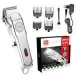 Electric Hair Trimmer Rechargeable All Metal Hair Clipper Men Cordless Hair Trimmer Professional Haircut Beard Shaver Machine