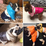 Pet Clothes Autumn/winter Cotton Clothes with Hood Dog Clothes Teddy Puppy Warm Two-legged Cotton Coat Pet Supplies