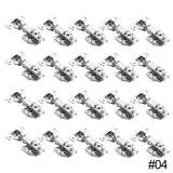 10/20pcs Hinge Soft Closing Full Overlay Door Hydraulic Hinges No-Drilling Hole Clip-On For Cabinet Cupboard Furniture Hardware