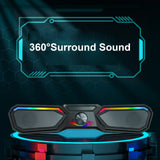 USB Wired Computer Speaker SoundBar Stereo Music Player Bass 3.5mm Audio Input for PC Laptop Smartphone Tablet MP3