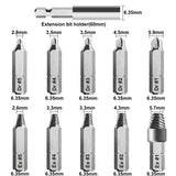 23 Pcs Daed Screw Extractor Set for Broken Screw or Bolt, Broken Bolt Extractor Screw Remover Set with Extension Bit Holder,