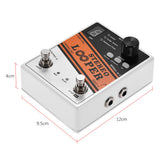 STEREO LOOPER Guitar Effect Pedal 10 Independent Loops Stereo Connections Allow Looping of 2 Separate Instruments Simultaneously