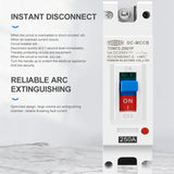 TOMZN 1P DC 250V DC Solar Molded Case Circuit Breaker MCCB Overload Protection Switch Protector For Solar Photovoltaic PV