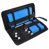 5inch/10inch Contour Gauge Set with 6-Folding Ruler Metal Lock Shape Duplicator Tiling Laminate Tiles Template Profile Measuring