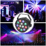 Flat 12 Led Par Stage Light Rgbw 36W Disco Party Lights Laser Dmx Luz Dj Effect Controller Dj Equipment Projector Luces Disco