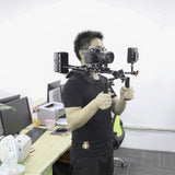 HDRIG Pro Shoulder Mount Bracket With Manfrotto Base Plate And Rosette Cheese Handle V-Lock Mount Power Adapter Lens Holder