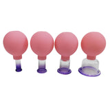 1 Boxed of 4pcs Vacuum Cupping Cups Portable Back Body Massager Suction Vacuum Can for Men Women (Blue)