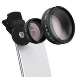 2022.Universal Mobile Phone Lens 2 in 1 Universal 37mm 0.45X 49UV Wide Angle Macro Cell Phone Camera Lens Kit Phone Accessories
