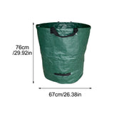 2pcs Refuse Sack Woven Cloth Rubbish Leave Garden Waste Bag Reusable Foldable Cleaning Heavy Duty Collecting With Handle Trash