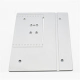 Circular Mini Table Saw Panel Circular Saw Table Pedal New Aluminium Router Table Plate DIY Woodworking Machines Mat with Scale