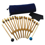 Tuning Fork, 7 Chakras+1 Soul Purpose Weighted Tuning Forks,Aluminum Alloy Instrument 126.22-141.27 Hz Etc