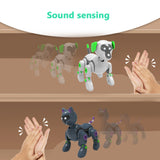 Electronic Animal Pets RC Robot Dog Robot Cat Remote Control Toys Sound sensing Educational Toy for Kids RC Toys Birthday Gift
