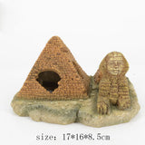 Fish Tank Aquarium Accessories Decoration Resin Pyramid Sphinx Aquarium Beautification Fish Tank Landscape Decoration Crafts