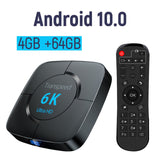 Transpeed Android 10.0 Bluetooth TV Box Voice Assistant 6K 3D Wifi 2.4G&5.8G 4GB RAM 64G Media player Very Fast Box Top Box
