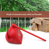 Buddhist Supplies 8pcs Chinese Wooden Knocker Temple Block Buddhist Wood Fish with Mallet for Pray Meditation Chanting