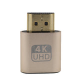 VGA HDMI-compatible Dummy Plug Virtual Display Emulator Adapter DDC Edid Support 1920x1080P For Video Card BTC Mining Miner