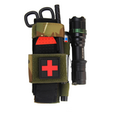 Tactical First Aid Kit, Can Match CAT Tourniquet Shear Tactical MOLLE Pouch / Belt Ideal Gift for First Aid Camping Hiking