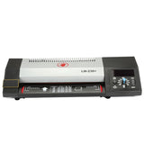 A4 SIZE 220V Carbon Steel Thermal Steel Hot and Cold Roll Laminating Machine Roller Photo Paper Bag, 4 Roller System