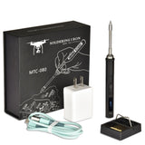 Adjustable Temperature Electric Soldering Iron Kit USB 18W Welding Solder Rework Station Heat Pencil Repair Tools