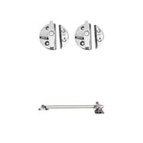2x Marine Boat Deck  55 mm Door Catch Twist Locking , 1x 39.5cm Hatch Adjusters