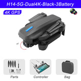 RC Drone H14 GPS 4k HD Dual Camera 2.4G/5G WIFI FPV 75 Degree Electric Adjustment Headless Mode Foldable Quadcopter Helicopter