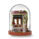 Cutebee DIY House Wooden Doll Houses Miniature Dollhouse Furniture Kit with LED Toys for Children Christmas Gift  Mini House