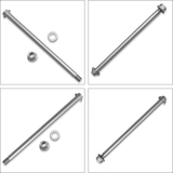 1 Set Swing Arm Bolt Practical Durable Sturdy Swing Arm Bolt Nut Kit Rear Arm Mounting Bolt Swing Arm Bolt