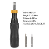 0.1-0.6Nm Presetting Type Adjustable Torque Screwdriver Multifunctional Hand Tools Hex Socket Repairing Tools Screwdrives