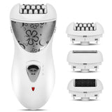 Original 3in1 women electric epilator facial whole body electric shaver bikini trimmer underarm lady razor with callus remover