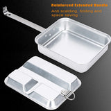 Aluminum Camping Cookware, Portable Lunch Box, Camping Pan for Outdoor Camping Hiking Picnic BBQ Beach