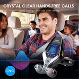 2021  FM Modulator Transmitter Bluetooth 5.0 FM Radio QC3.0 USB Car Charger Handsfree Car Kit Wireless Aux Audio FM Transmiter