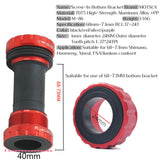 ELYON  BSA Bearing Bottom Bracket Screw Type 68/73 mm Bicycle Axis MTB Road Bike Aluminum Alloy Waterproof Crank Set Axis Parts