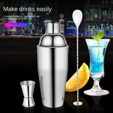 12pcs Stainless Steel Cocktail Shaker Mixer Wine Martini Boston Shaker For Bartender Drink Party Bar Tools 550ML