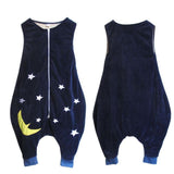 Newborn Zipper Sleepsack Wrap Cute Baby Short Sleeve Cotton Sleeping Bag Flannel Anti-kick Blanket Bedding