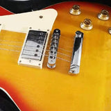 Electric Guitar Bridge and Tailpiece Set Electric Guitar Replacement Parts Bridge Tailpiece Bridge for Les Paul Guitar