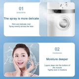 Nano Facial Mister Portable Nano Mist Sprayer Cool Mist Facial Steamer Handy Mist Sprayer for Skin Care Makeup 40ml